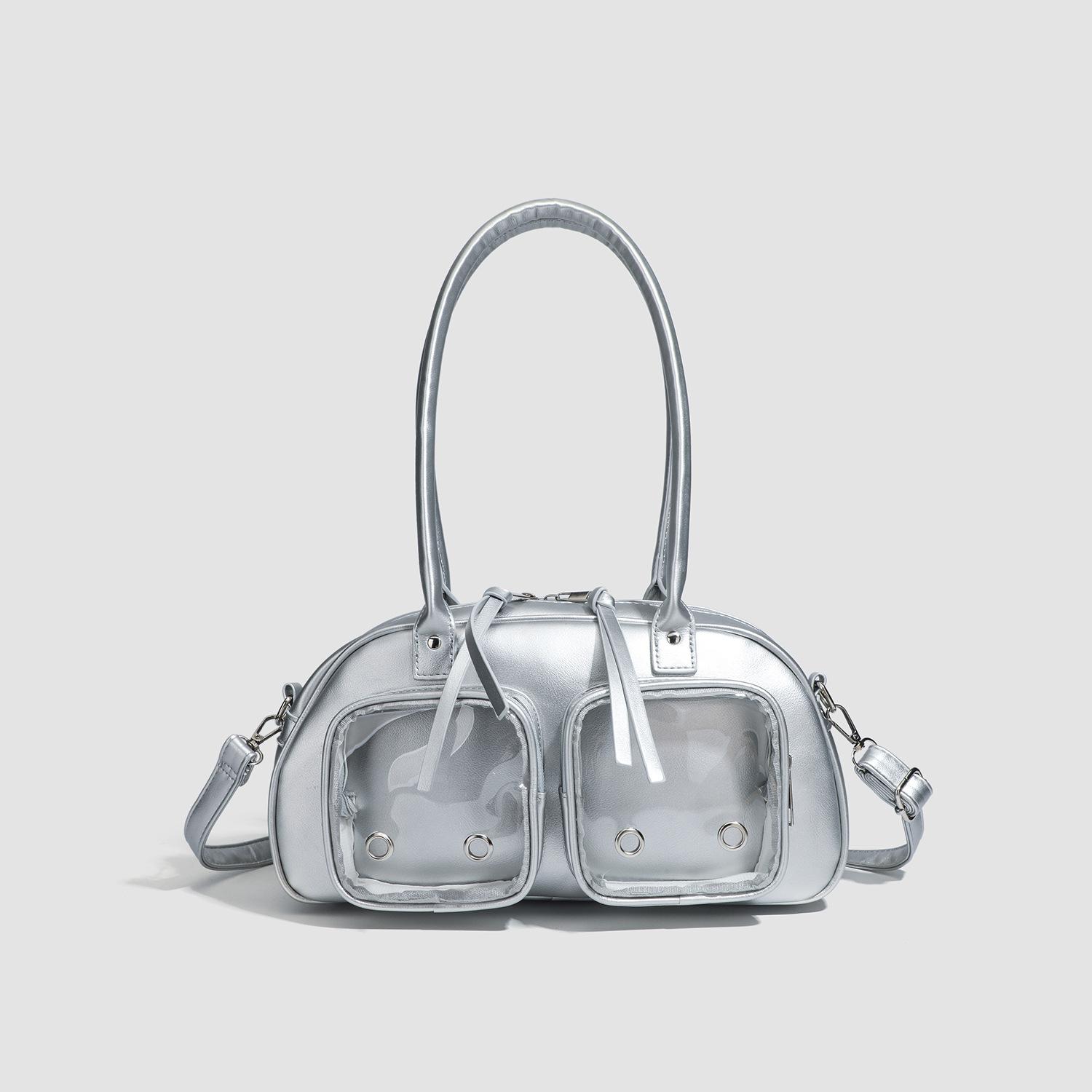 

Сумка-подушка Spring Bow, сумка на одно плечо, сумка через подмышку, сумка для бега на работу серебряный