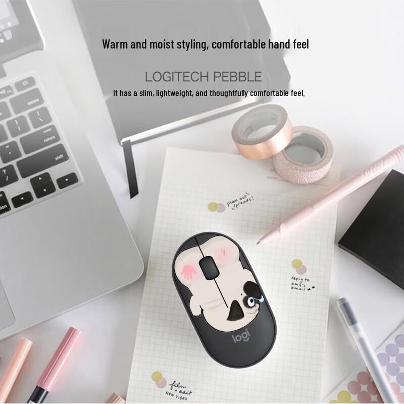 Logitech Pebble My Emperor Cat Silent Wireless Mouse