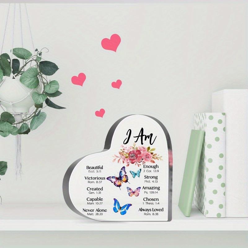 Butterfly Scripture Heart - Religious Inspirational Gift with Photography Utility