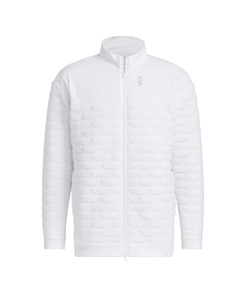 Golf Jacket Code Chaos Thermal Insulation BOS Logo Quilt Jacket White [Adidas Golf] WIND.RDY Men's