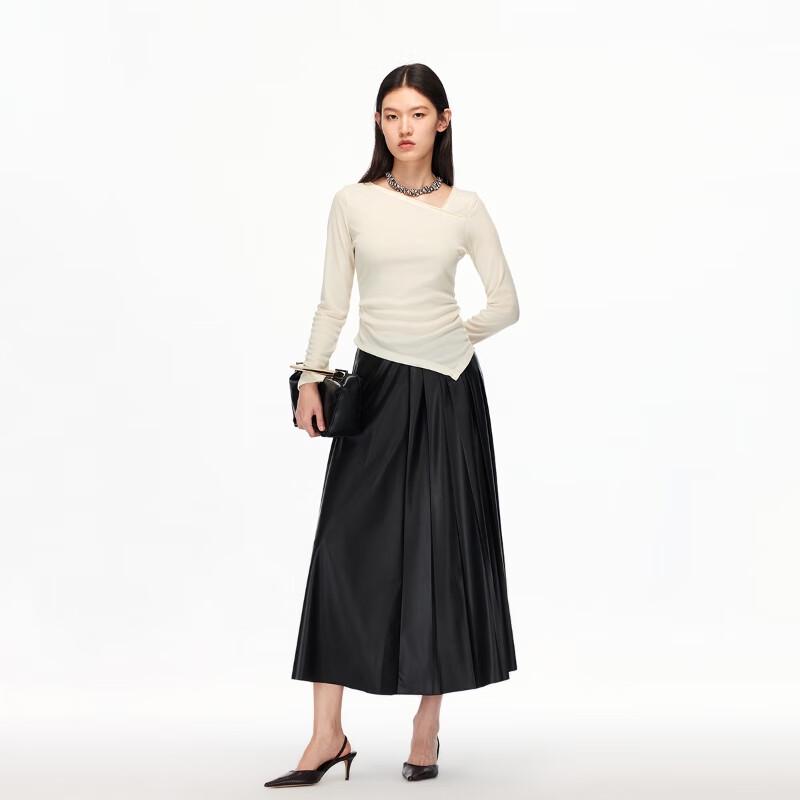 VEROMODA Women's Asymmetric Lyocell Blend T-shirt