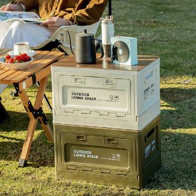 Großraum-Kofferraum-Organizer Outdoor-Camping-Aufbewahrungsbox Outdoor-Picknickbank Schneidebrett-Aufbewahrungsbox Campingausrüstung