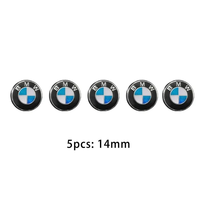 BAFB2 New 2025 11/14mm Car Remote Key Fob Emblem Badge Radio Button Sticker For BMW 50th E46 E90 E49 F30 F80 E36 E46 E93 E92 F34 F31 G
