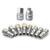 F26C 10pcs Versatile Air Compressor Fittings Male/Female Thread Quick Release Connector Set Convenient Air Line Connectors