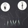 Mackerel Feathers Simulated Fish Skin String Hook Mackerel Barbed Hook  Saltwater Sea Fishing