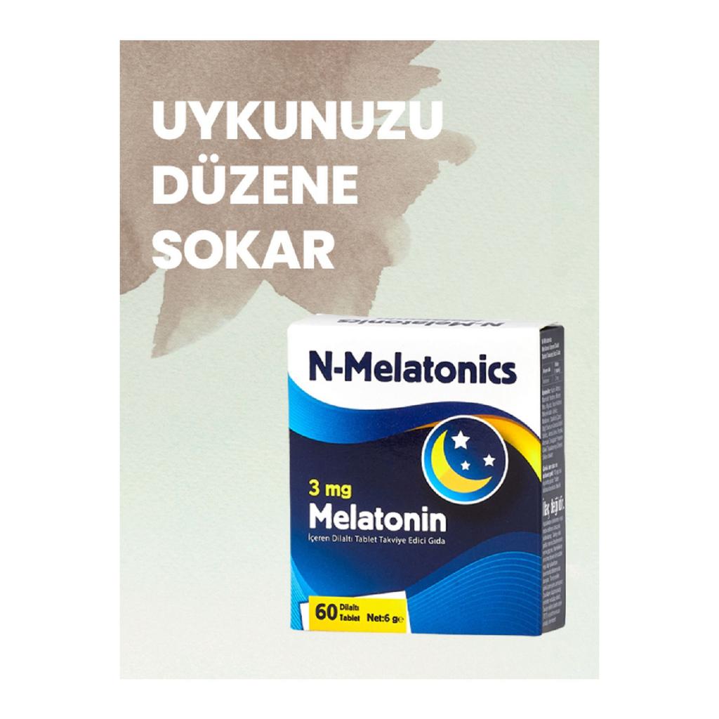 N-Melonics Sub-Language Melatonin Supplement - Schneller Schlafregulator und Qualitätsverstärker (60 Tabletten)