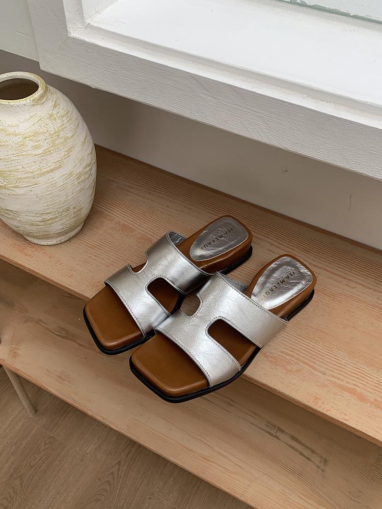 Fashion Open-toe Sandals Women Summer New Thick Heels for Women's Low-heeled Fashion Outdoor Slippers Beach Flip Flops Female Slides