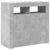 Vidaxl Cabinet With LED Lighting, Concrete Gray, 80 X 35 X 75 Cm