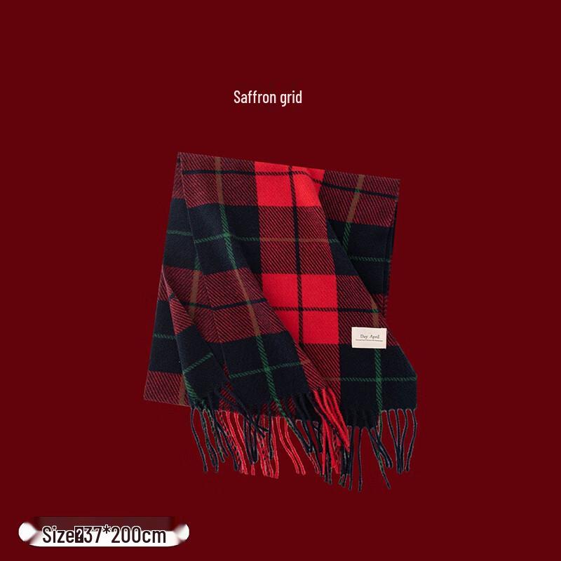 DayApril Cashmere Feel Plaid Scarf Shawl
