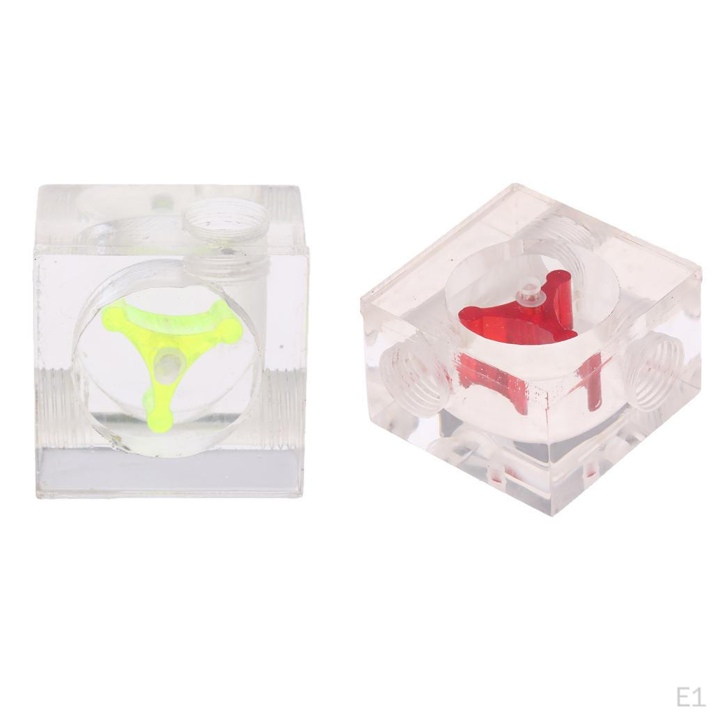 Water Cooling Acrylic G1/4 Threaded Flow Indicator