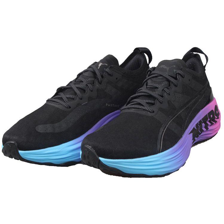 Puma ForeverRun Nitro Sunset - Black Men Sneakers Luminous-Blue Electric-Orchid 380007-01