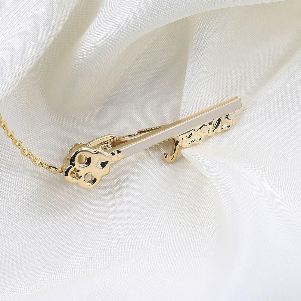 Saxophone Metal Tie Clips Copper Men Necktie Buckle Creative Musical Note Clasp Clip  Wedding