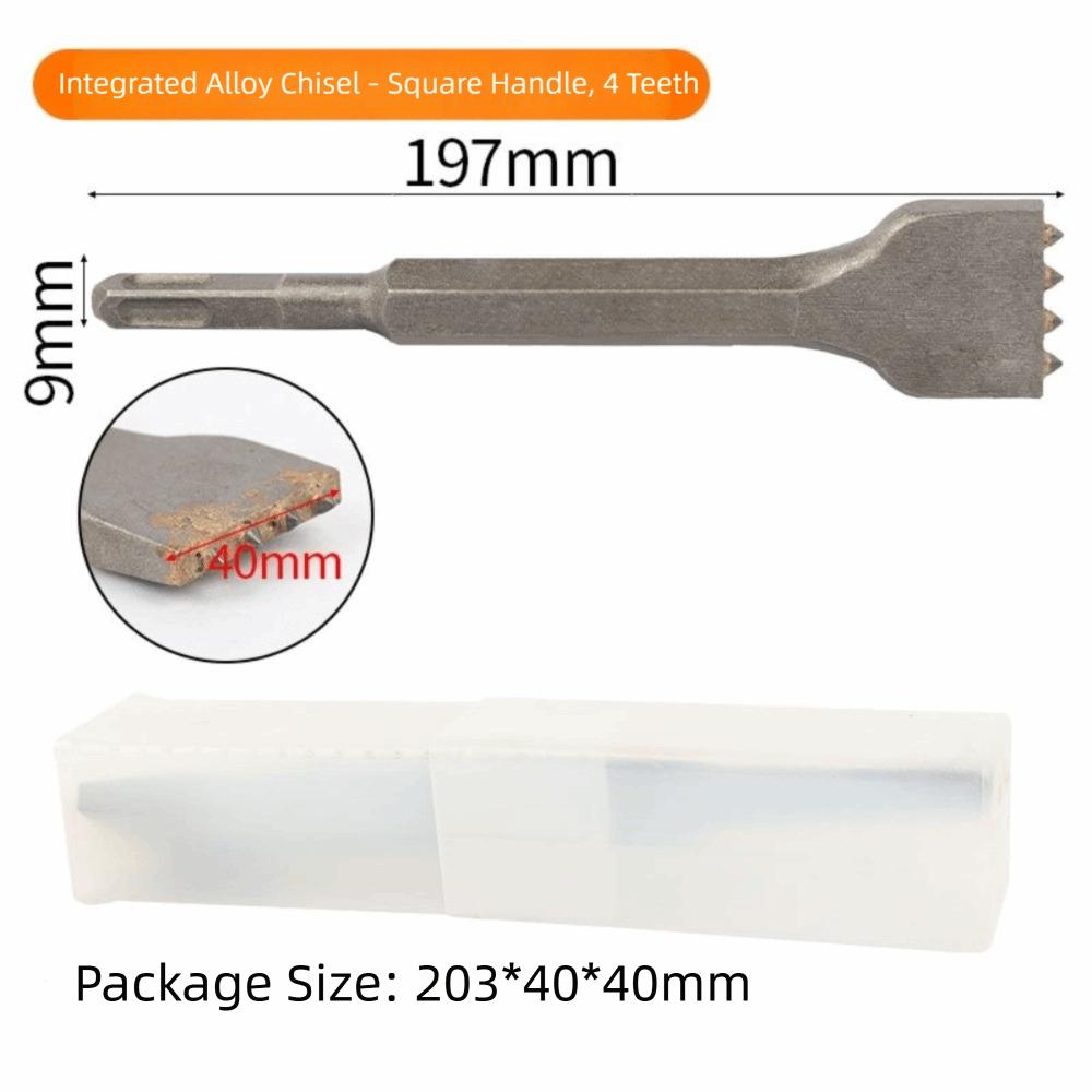 Alloy Head Bushing Bit Round Square HexagonTips Surface Roughening Concrete Bushing Bit Multifunctional Breaker