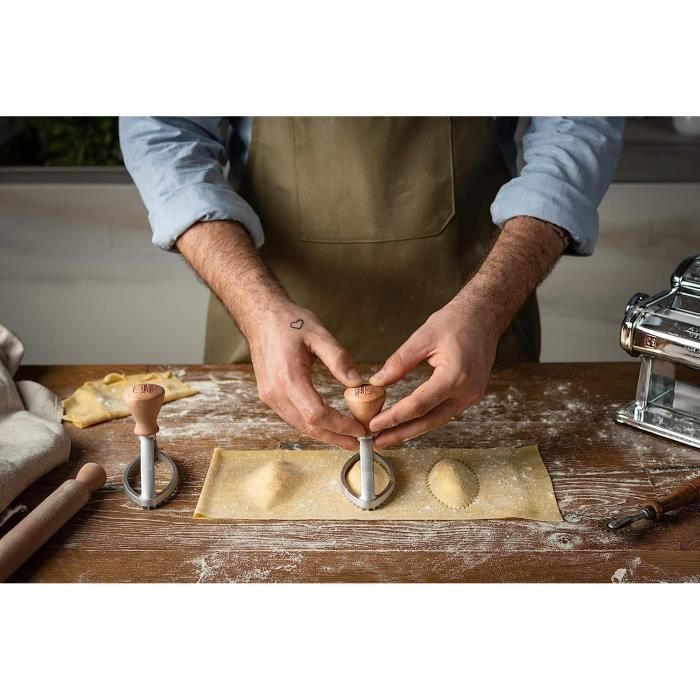 Tampon emporte-piece raviolis ou biscuits classic ovale 10 cm - marcato