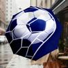 1pc Soccer Goal Pattern Umbrella Design Automatic Opening and Closing Umbrella, High-quality Travel Umbrella,  C1128217