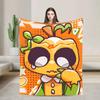 Mundo Dandy Mantas Cálidas de Halloween Manta de Felpa para Picnic Manta Gráfica de Franela para Sala de Estar Funda para Cama Sofá
