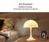 Slim Waist Mushroom Table Lamp: Dimmable, Eye-Protective Night Light for Bedroom and Living Room, European Style.