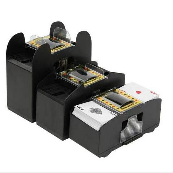 Automatic Poker Card Shuffler - 2, 4, or 6 Decks Two Decks Shuffler