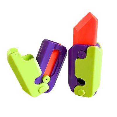 TikTok 3D-Druck Schwerkraftsprung Kleines Rettichmesser Minimodell Studentenpreis Anhänger Dekompressionsspielzeug Geschenk Niedliche Requisite. _Andere