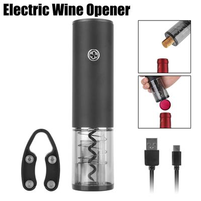 Barwerkzeuge Elektrischer Flaschenöffner Wiederaufladbarer Automatischer Flaschenöffner Geschenk für Weinliebhaber mit Folienschneider Elektrischer Korkenzieher