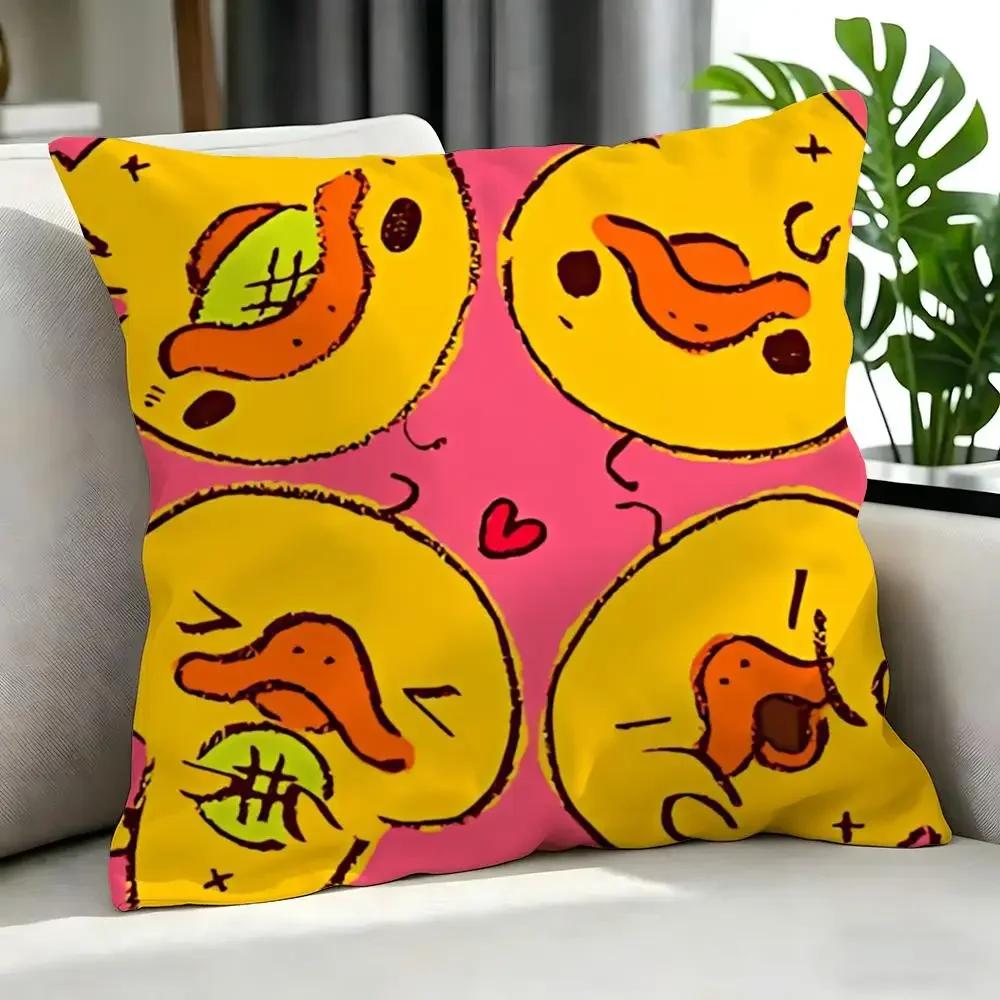 character Kamonohashikamo Cushion Cover Cushion Cover Set 4Pcs 50x50 45x45 40x40 Pillowcase Decorative Sofa Home Decor