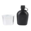 Outdoor Canteen Kit PE 1L Canteen Water Bottle with Bottle Pouch and Cup for Camping Hiking Backpacking