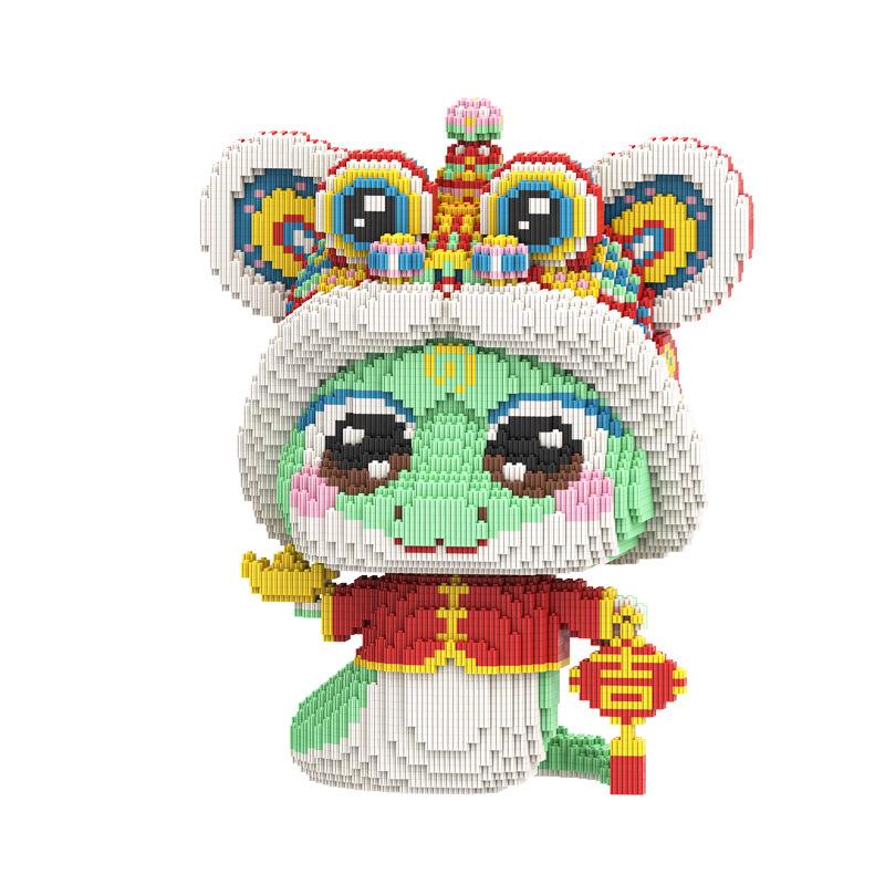 

Mengpin 38 см Зеленая змея Конструктор Игрушка - Развивающая головоломка для мальчиков и девочек, Подарок на день рождения, Декор для гостиной.