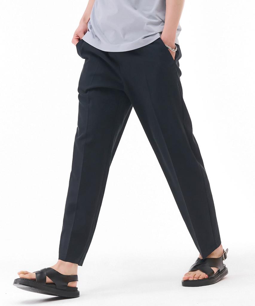 CHASECULT Men'S Cool Touch Relaxed Elastic Waist Pants - Navy