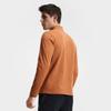 FILA Fleece Version Warm Simple Sports Training Comfortable Versatile Knitted Long Sleeve T-Shirt Men Tops Pineapple-Brown A11M611217FOR