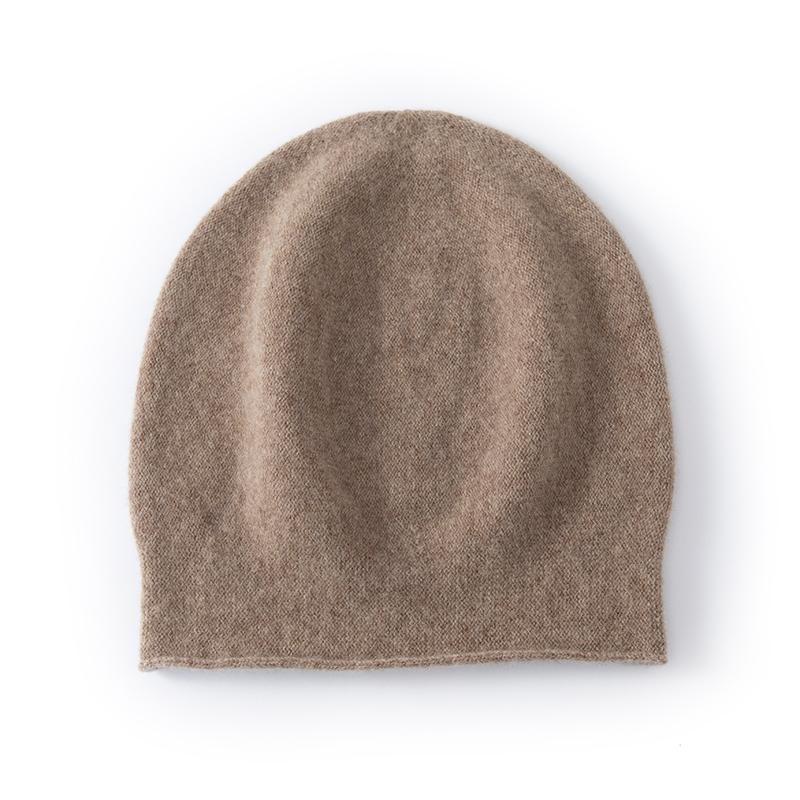 Women's Cashmere Hat Qinghe Cashmere 30% Cashmere 70% Wool Women's Autumn and Winter Cashmere Headscarf Soft and Warm