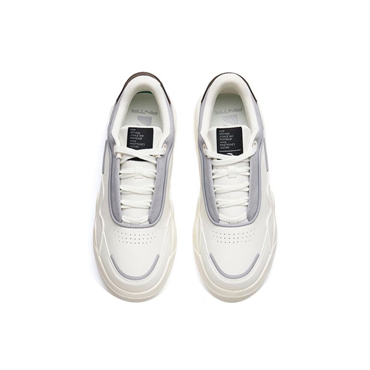 Anta Retro Versatile Casual Low-Top Sneakers Men Sneakers White Gray 912228093-3