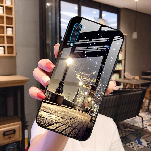 

Жесткий чехол для Samsung A50, чехол из закаленного стекла Galaxy A52s 5g A52 A51 A50s A30s A32 A31 A33 A53 A13 A12 A21s A10 A04s Funda Coque For Galaxy A50S A30S