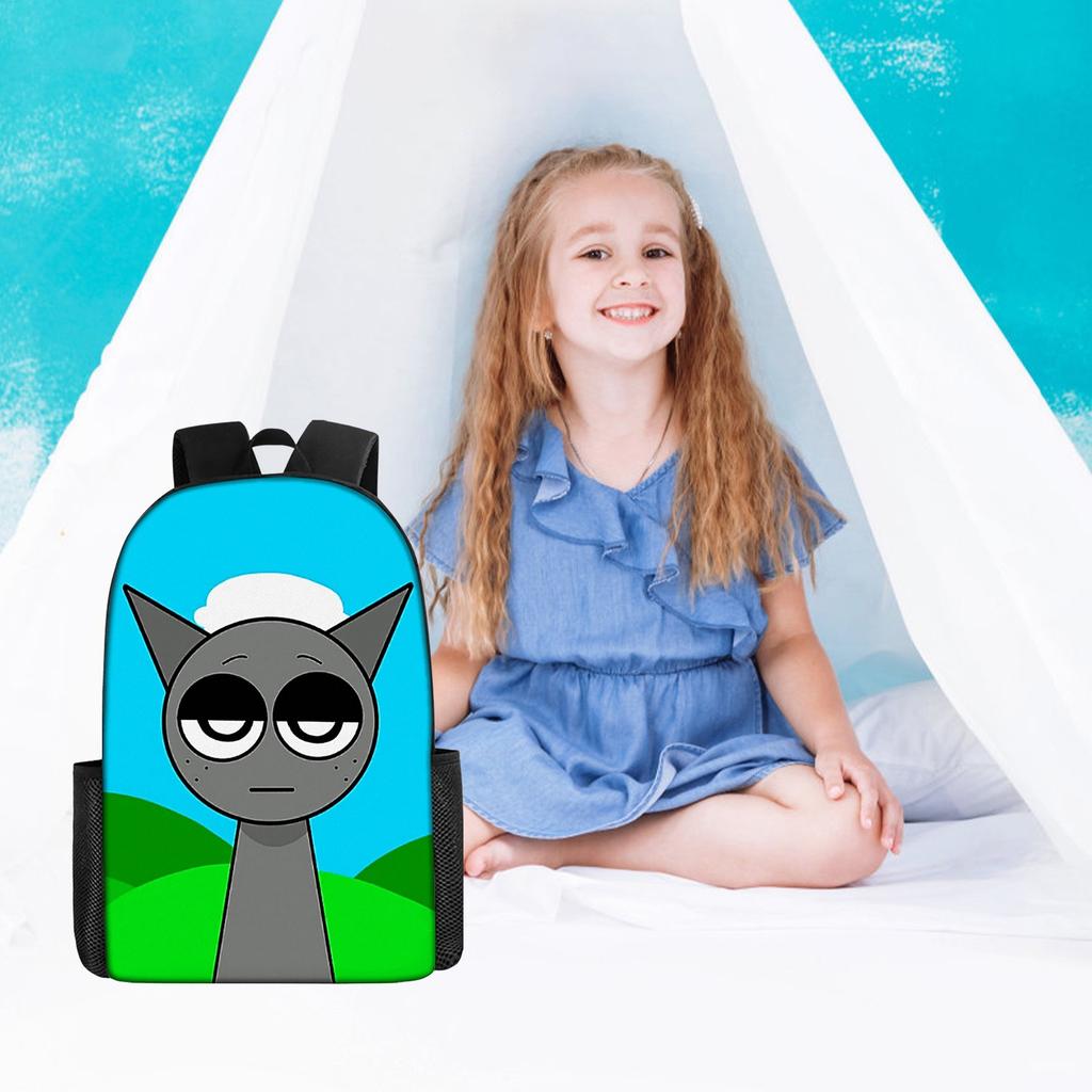 Girls Backpack Primary School Student Backpack Printed Children's Bag Shoulder Bag Pencil Case Three-piece Set