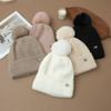 Hat Women's Winter Cycling Fleece Thickened Warm Wool Hat Ear Protector Knitted Hat