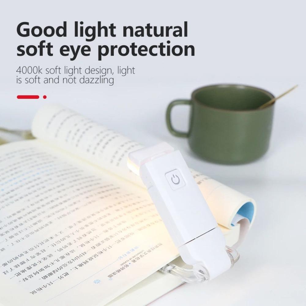 Eye Protection Reading Light LED Clip Desk Light Mini Clip on Book Light  Bookmark Read Accessories