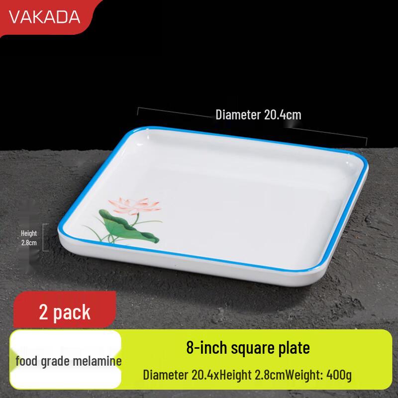 VAKADA Commercial Melamine Serving Plates