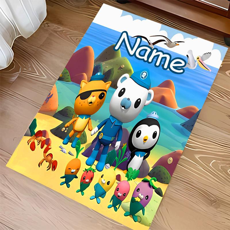 Custom personalization Octonauts Print Area Rug - Soft, Washable Non-Slip Indoor Mat,Living Room,Home&Office Decorative Rug