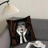 T-Tomie Junjiitoess Comic Cushion Cover Pillowcase Ultra Soft Skin Friendly Fabric Cloud Like Comfort & Concealed Zipper