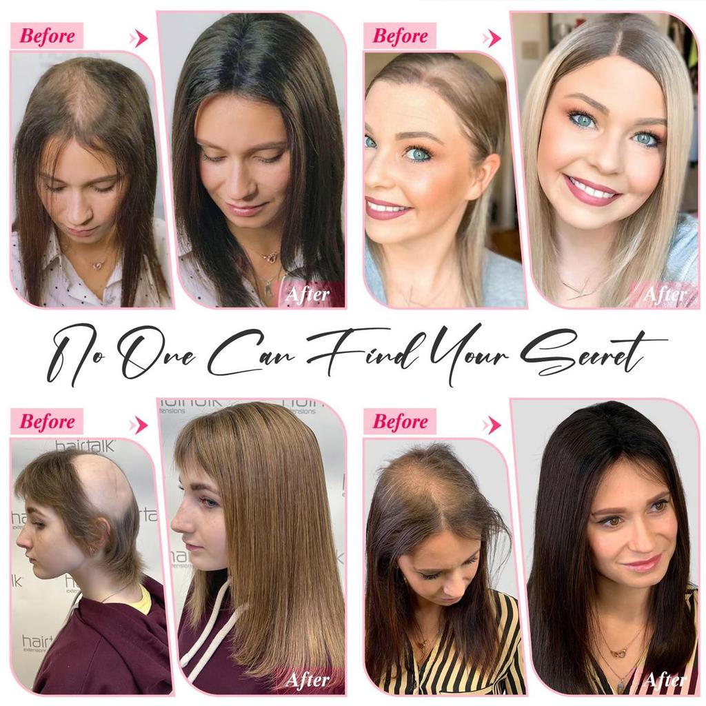 14 Inches Top Piece Clip In Synthetic Hair Toppers Hair Pieces with Bangs for Women with Thinning Hair