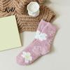 Winter Gift for Cold Feet Coral Fleece Socks Women, Soft Thermal Crew with Non-Binding Warm Sleeping Top, Fuzzy Sleep Cute Prints Autumn Velvet
