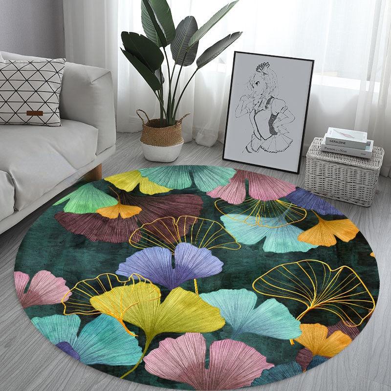 Simple Modern Round Carpet Living Room Decoration Sofa Coffee Table Mat Room Decoration Teenager Rug Home Bedroom Decor Fur Rugs