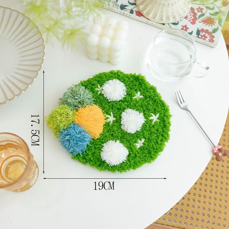 Moss Coaster Rug Kit: Beginner-Friendly Mori Style Doormat Gift Set