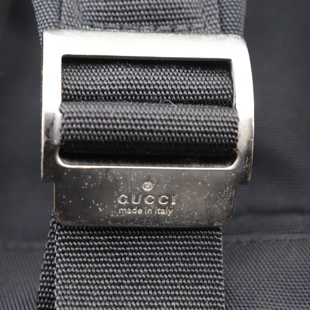 Gucci Rucksack Rucksack Tagesrucksack 019.0302 schwarz Nylon-Canvas Unisex Gebraucht