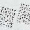 3D Black Red Pink Nail Stickers Bowknot Nail Decals Ribbon Butterfly Knot Self Adhesive Nail Sliders DIY Manicure Decorations