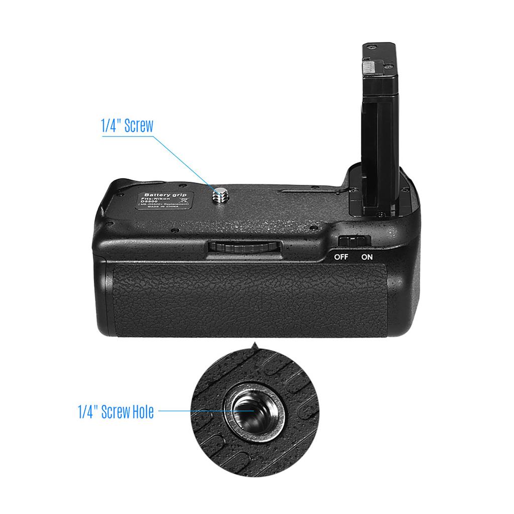 Vertical Battery Grip Holder for  D5500 D5600 DSLR Camera EN EL 14 Battery Powered with IR Remote Control