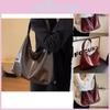 Large Capacity Red Vintage Style Shoulder Tote Bag For Women Ideal Wedding Accessory