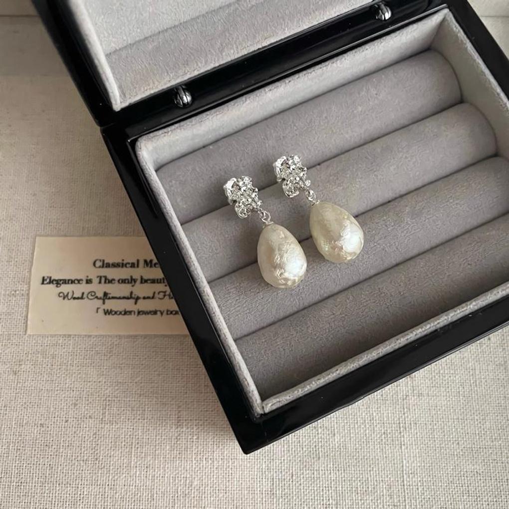 

Women s Cotton Pearl Pearl Waterdrop Luxury Drop Earrings Cotton pearls