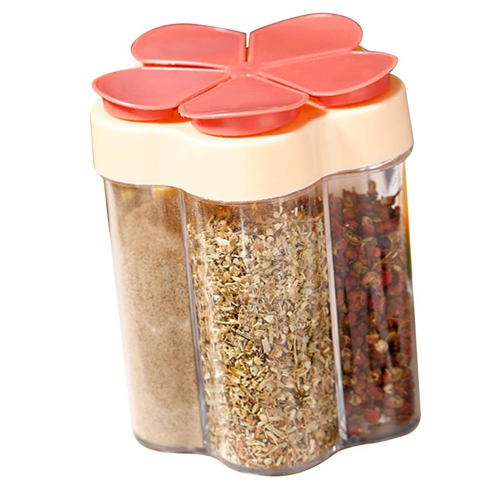 PP Travel Spice Containers 450ml Condiment Jars Durable 5 In 1 Spice Jars For Restaurant