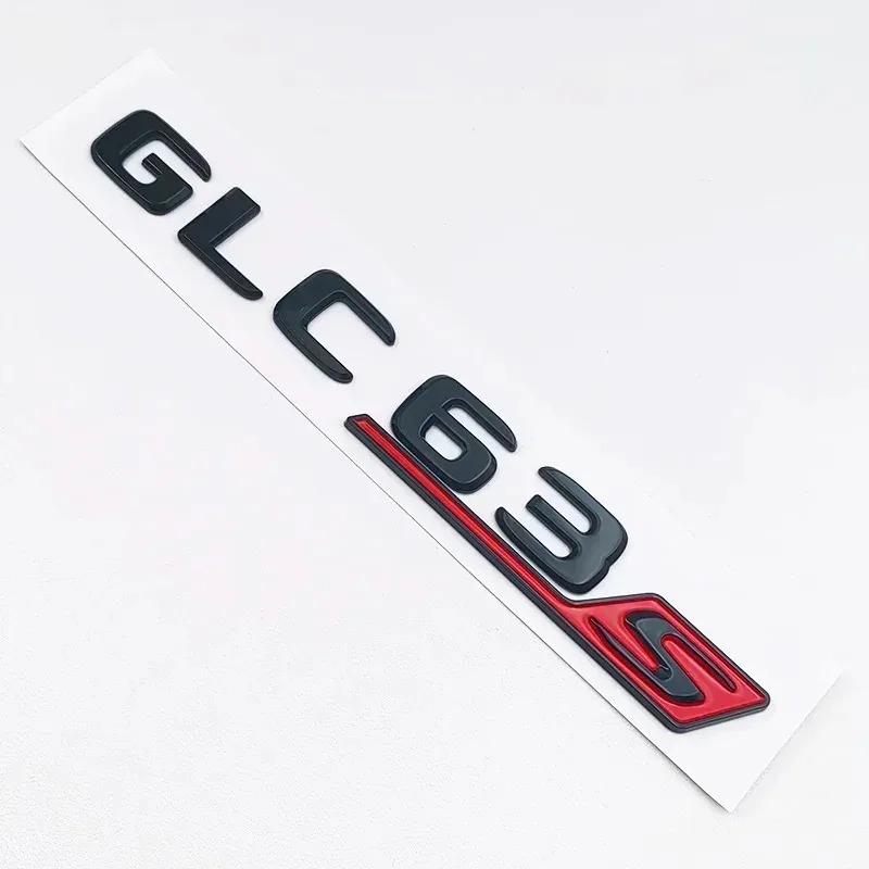 3D ABS Černé GLC63S Logo Písmena V8 BITURBO 4MATIC Znak Samolepka Hvězda na Zadní Část Auta Kufr Znak AMG Pro Mercedes Benz GLC AMG X253