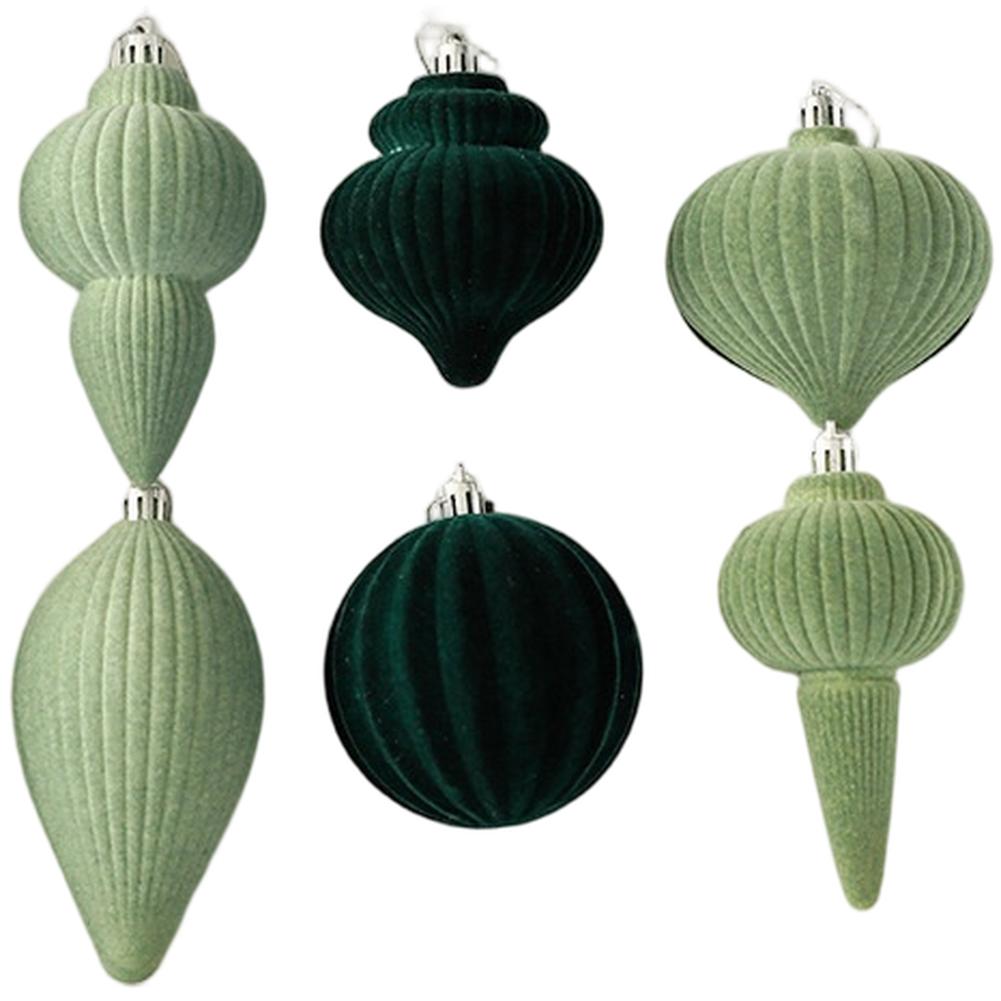 

Christmas Decorations Flocking Ball Ornaments Hanging Decor For Christmas Tree Holiday New Year Home Xmas Baubles